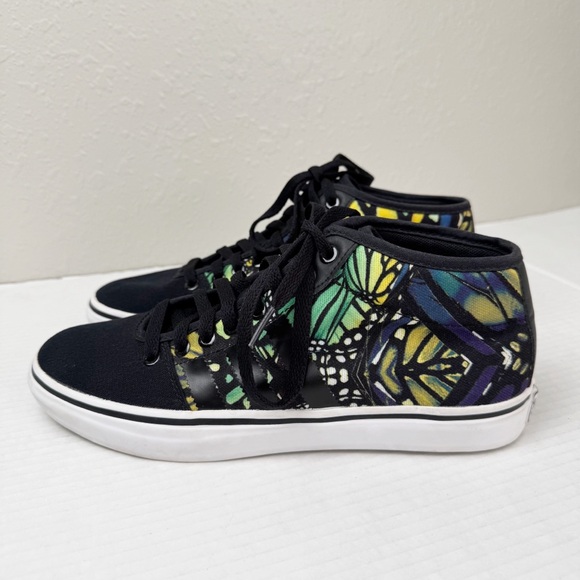 Adidas Original Adria butterfly mid top sneakers black yellow green 10 - Picture 1 of 12